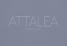 Attalea Font Poster 1