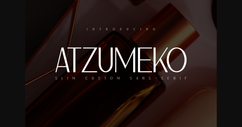 Atzumeko Font Poster 3