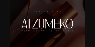 Atzumeko Font Poster 1