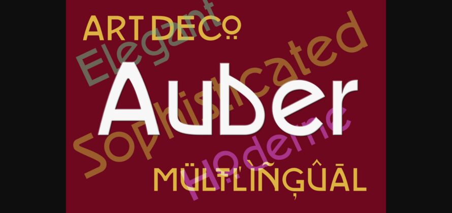 Auber Font Poster 3