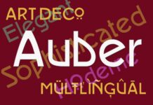 Auber Font Poster 1