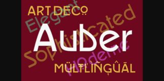 Auber Font Poster 1