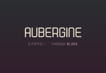 Aubergine Font Poster 1