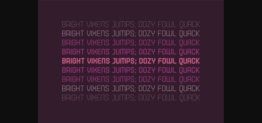 Aubergine Font Poster 6