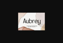 Aubrey Font Poster 1