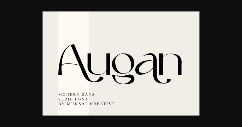 Augan Font Poster 3