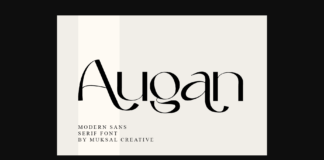 Augan Font Poster 1