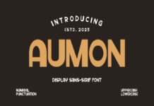 Aumon Font Poster 1