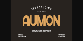 Aumon Font Poster 1