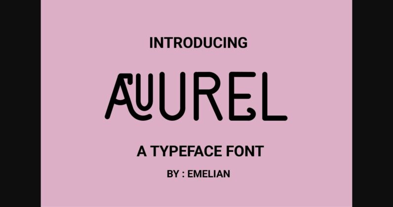 Aurel Font Poster 3