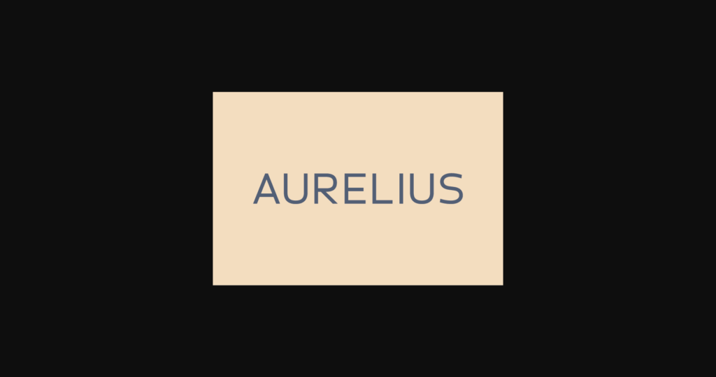 Aurelius Font Poster 3
