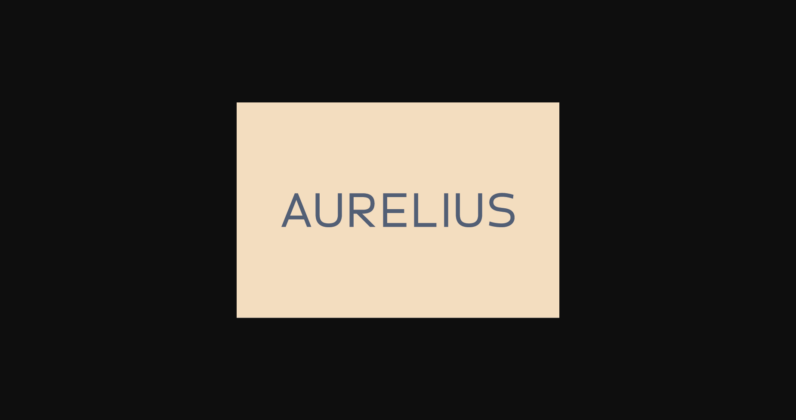 Aurelius Font Poster 3