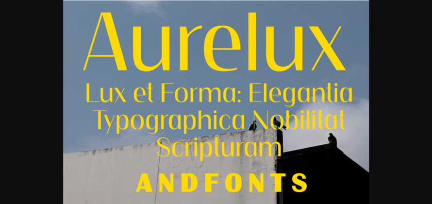 Aurelux Font Poster 3