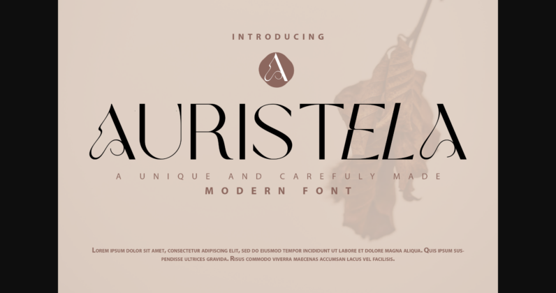 Auristela Font Poster 3