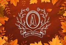 Auro Monogram Font Poster 1