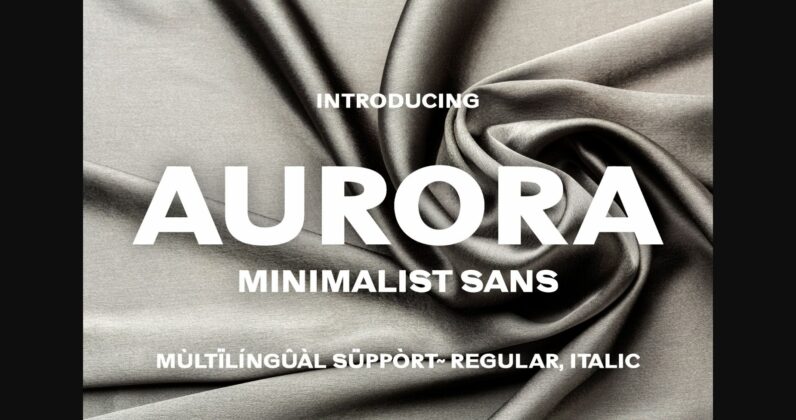 Aurora Font Poster 3