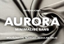 Aurora Font Poster 1