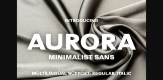 Aurora Font Poster 1