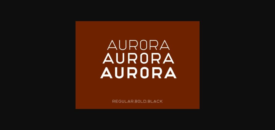 Aurora Font Poster 4