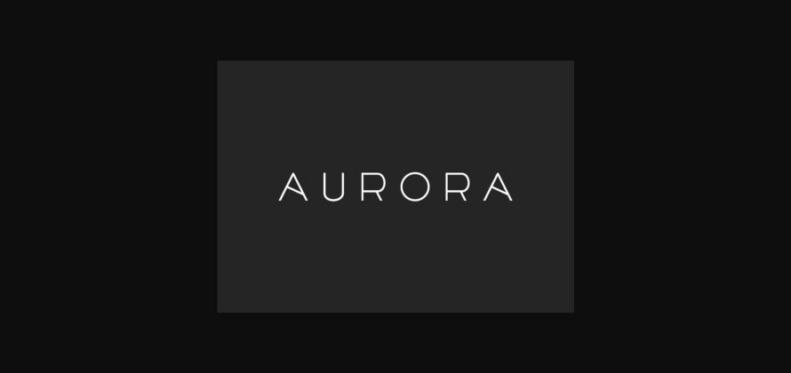 Aurora Font Poster 5