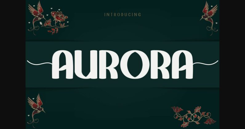 Aurora Font Poster 3