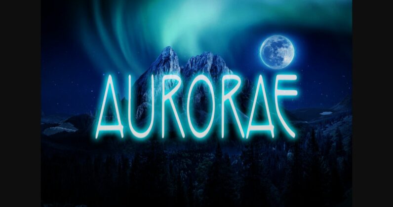 Aurorae Font Poster 8