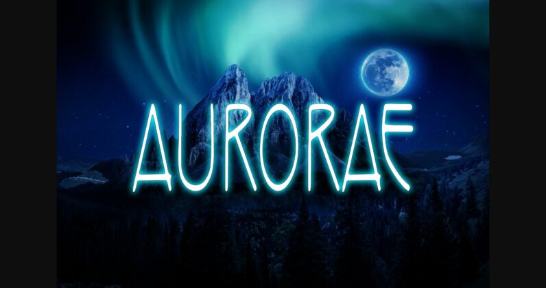 Aurorae Font Poster 3