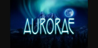 Aurorae Font Poster 1