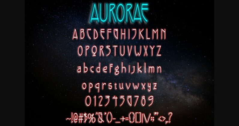 Aurorae Font Poster 6