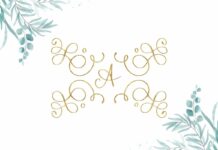 Authentic Monogram Font Poster 1