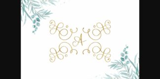 Authentic Monogram Font Poster 1