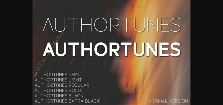 Authortunes Font Poster 1