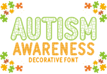 Autism Awareness Font Poster 1