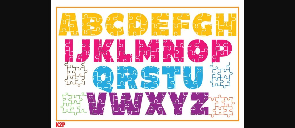 Autism Awesome Font Poster 5