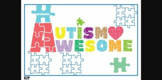 Autism Awesome Font Poster 1