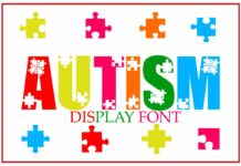 Autism Font Poster 1