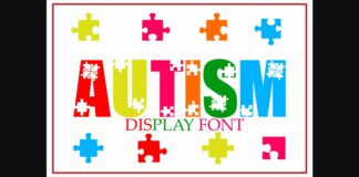 Autism Font Poster 1