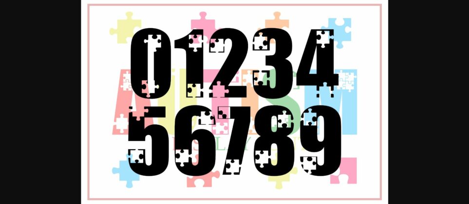 Autism Font Poster 5