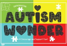 Autism Wonder Font Poster 1