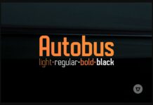 Autobus Font Poster 1