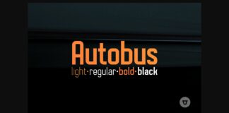 Autobus Font Poster 1