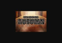 Autumn Font Poster 1