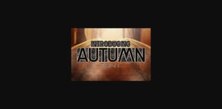 Autumn Font Poster 1