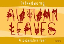 Autumn Leaves Font Poster 1