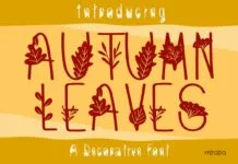 Autumn Leaves Font Autumn Leaves Font Poster 1