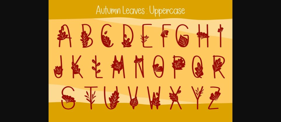 Autumn Leaves Font Poster 5