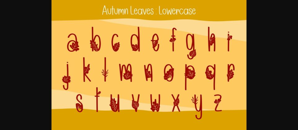 Autumn Leaves Font Poster 6