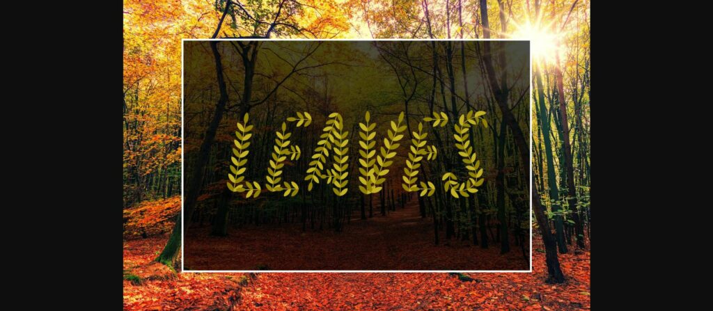 Autumn Leaves Font Poster 5