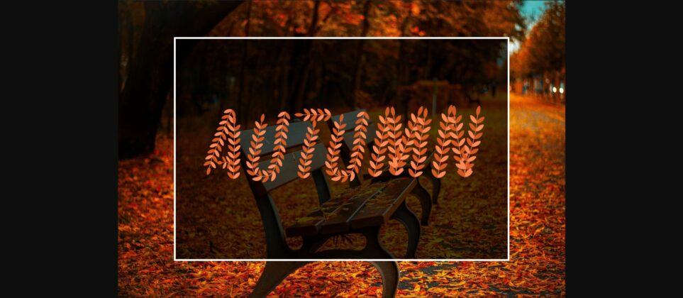 Autumn Leaves Font Poster 7