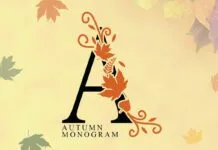 Autumn Monogram Font Autumn Monogram Font Poster 1